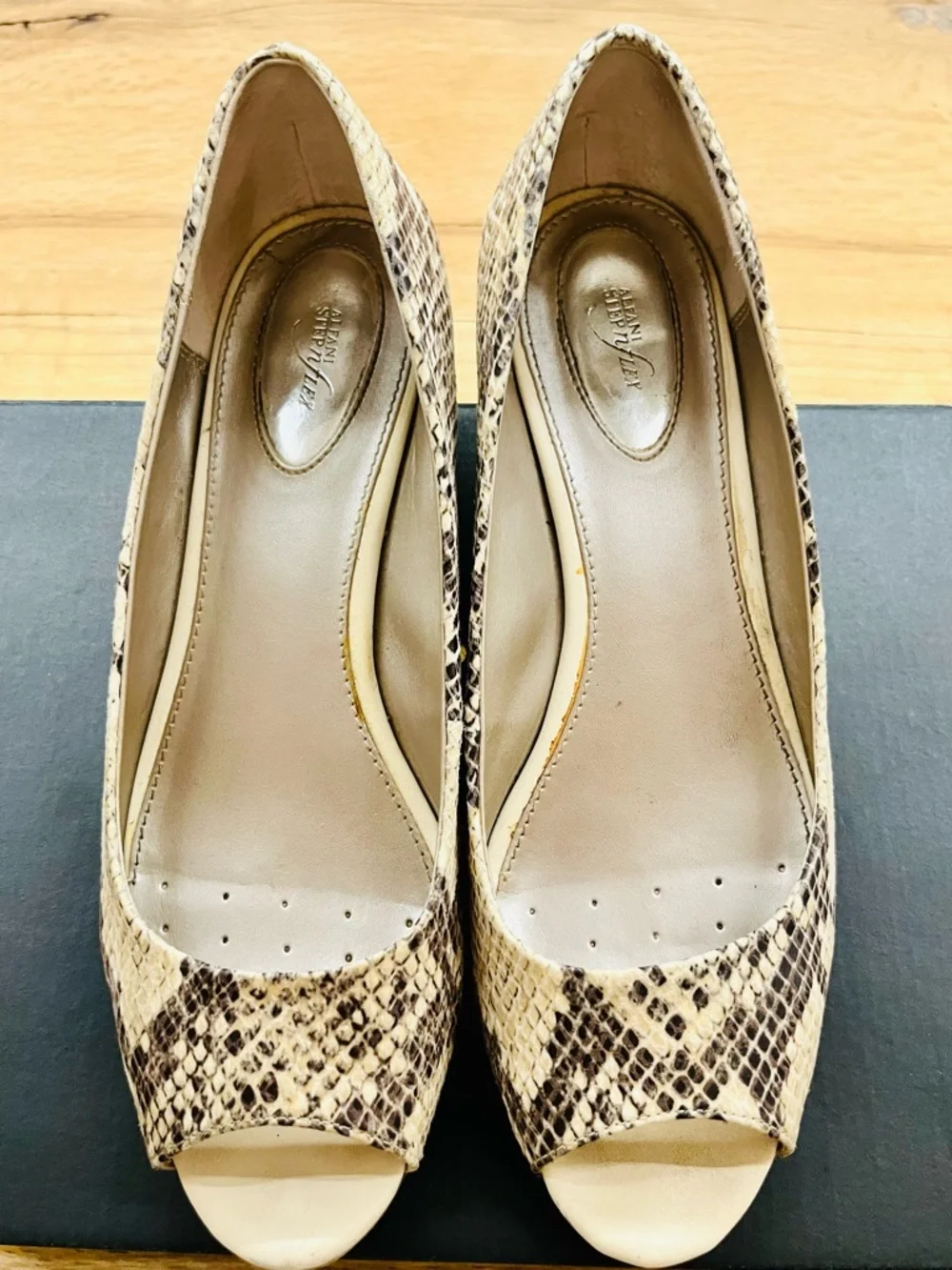 Alfani Peep-Toe Wedge Heels - Women’s Size 8.5